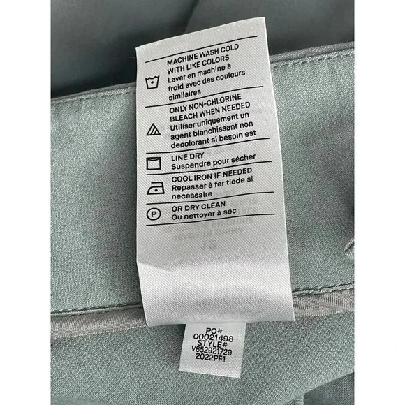 VINCE High Waist Cigarette Pants sz 12 Light Slate Slim Fit Neutral Minimalist - Picture 11 of 11